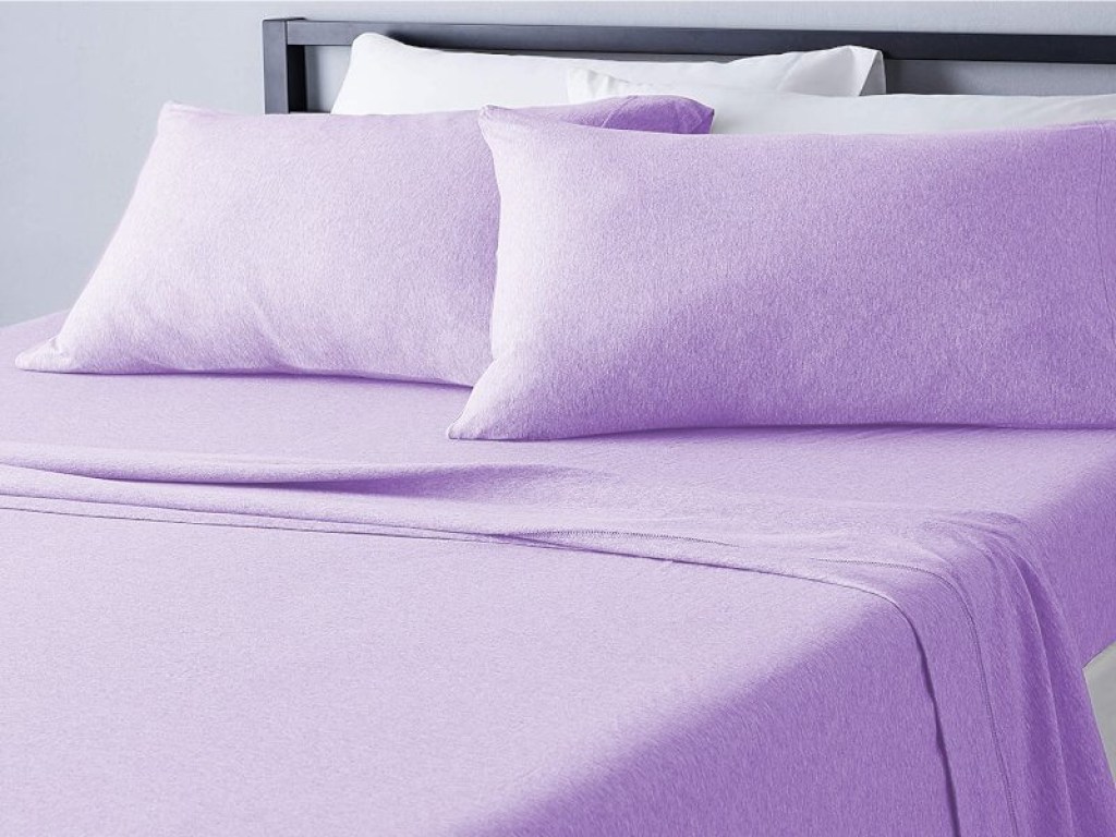 Σετ Σεντόνια Λιλά 100% Βαμβακερά Γαρύφαλλο | Γαρύφαλλο - Λευκά Είδη